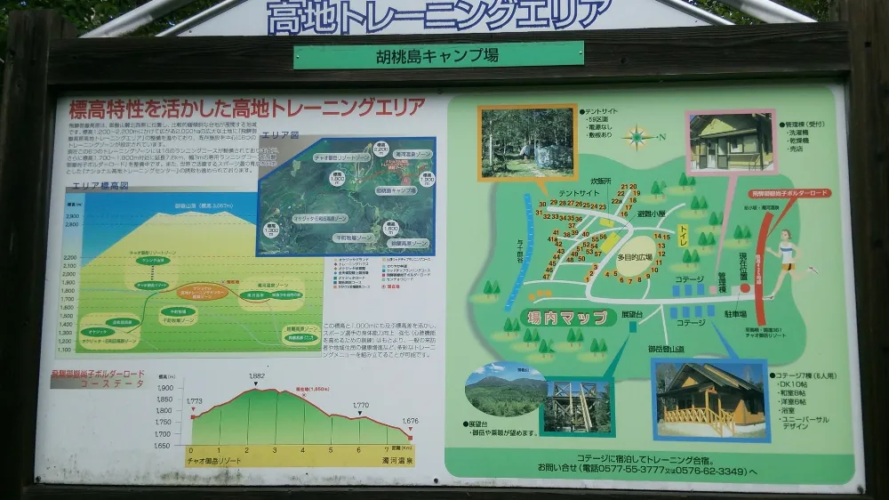 御岳自然休養林胡桃島キャンプ場の写真